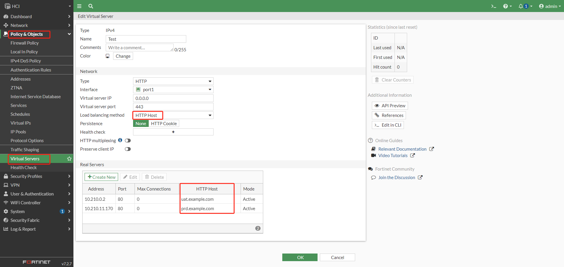 FortiVirtualServer