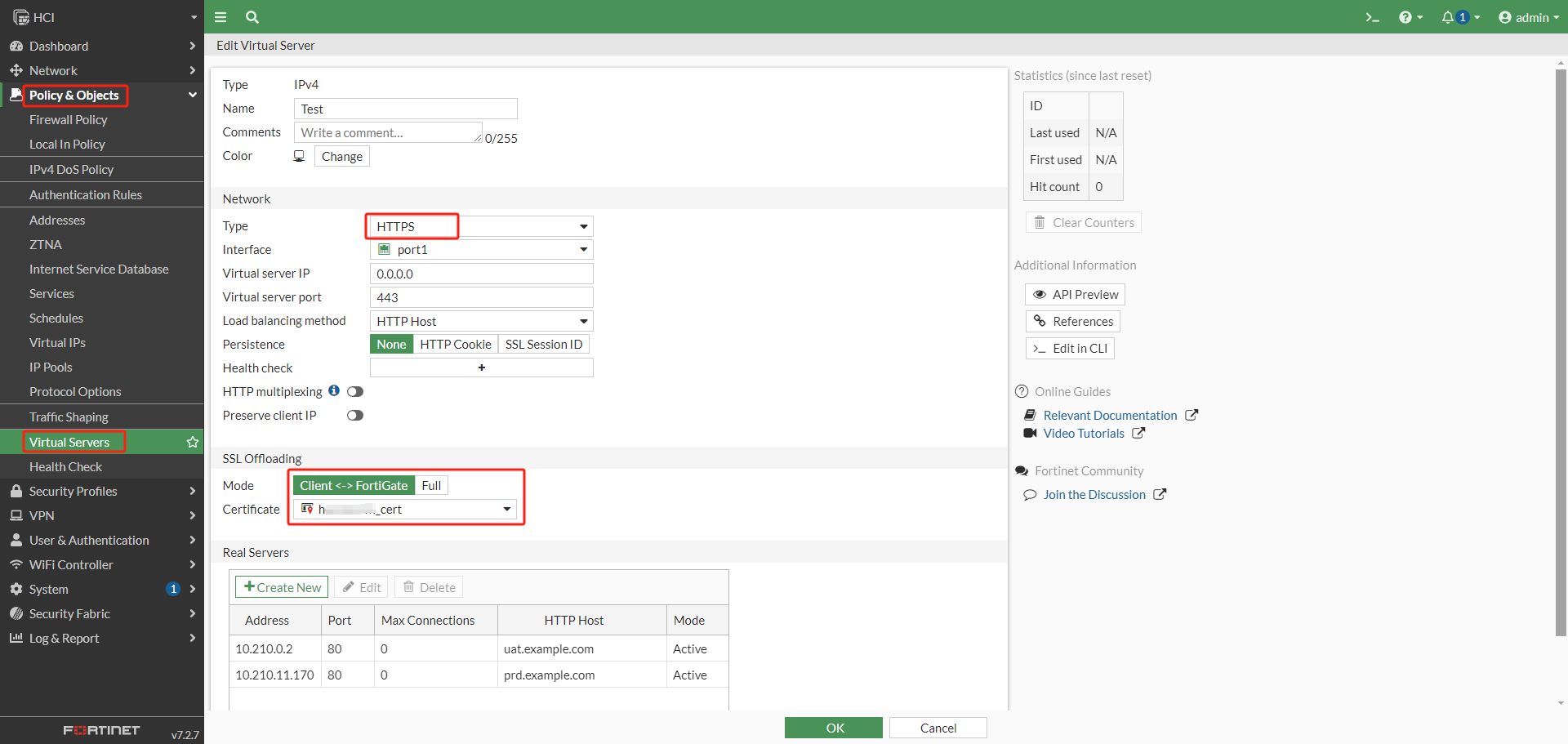 FortiVirtualServerHttps