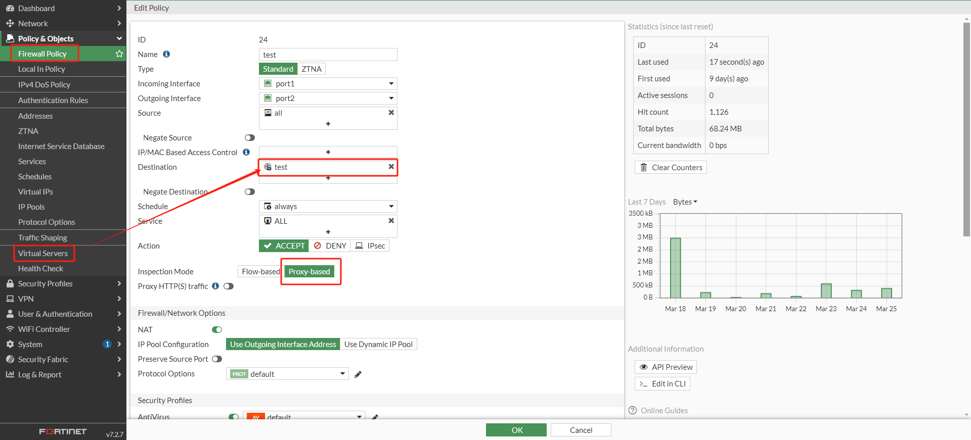 FortiVirtualServerPolicy